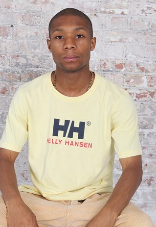 VINTAGE HELLY HANSEN LOGO T-SHIRT CREAM