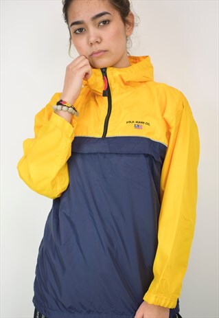 VINTAGE 90'S TOMMY HILFIGER 1/4 ZIP WINDBREAKER