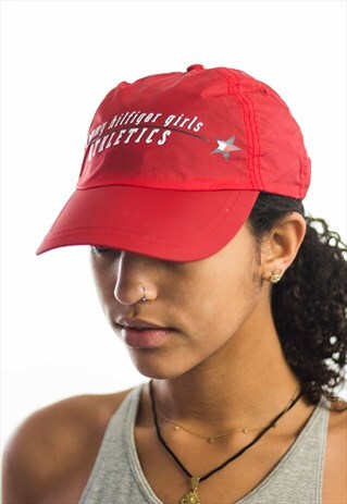 VINTAGE TOMMY HILFIGER GIRL ATHLETICS LOGO CAP 90S X 1.5