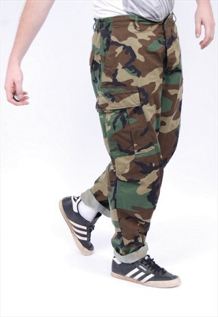 VINTAGE CAMO CAMOUFLAGE TROUSERS