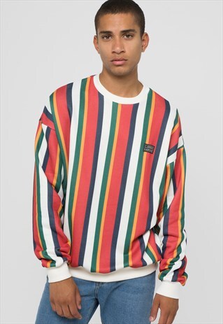 SWEATSHIRT "CLARK" MULTICOLOR STRIPES