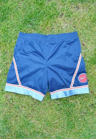 VINTAGE 1990 NIKE BASKETBALL EMBROIDERED LOGO SHORTS SIZE M