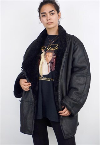 VINTAGE 90'S SHEARLING COAT