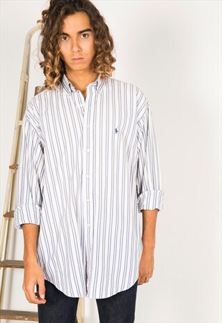 LAST UNIT SALE / VINTAGE 80S POLO RALPH LAUREN SHIRT / S0176