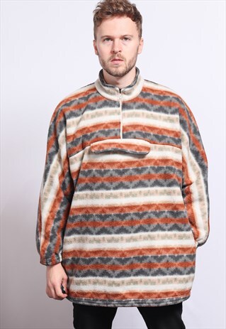 VINTAGE HALF ZIP FLEECE TOP