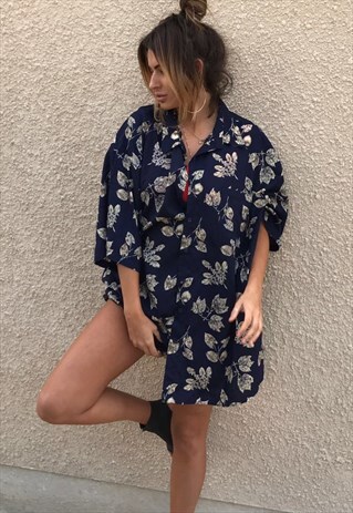PATTERNED OVERSIZED RETRO VINTAGE UNISEX FESTIVAL SHIRT