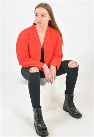 VINTAGE 80'S JACKET IN RED