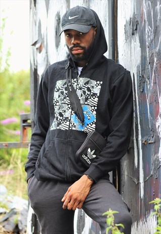 RETRO / DC / BLACK HOODIE