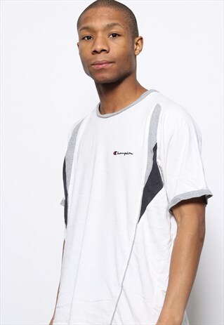 VINTAGE CHAMPION LOGO T-SHIRT WHITE