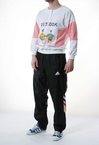 90S VTG RARE ADIDAS SHELL SPORT TROUSERS 13526