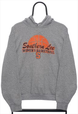 Vintage Southern Lee Basketball Graphic Grey Hoodie Womens