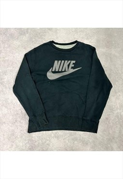 Vintage Nike Sweatshirt Embroidered Logo Jumper Women's L