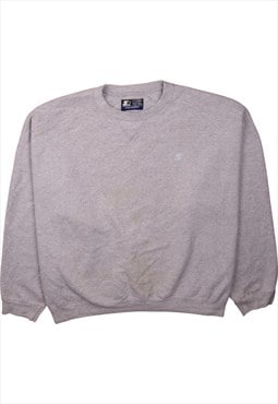 Vintage 90's Starter Sweatshirt Heavyweight Crew Neck Grey