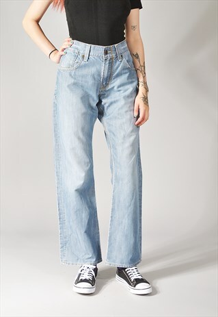 VINTAGE LEVI'S 514 SLIM STRAIGHT JEANS MID BLUE