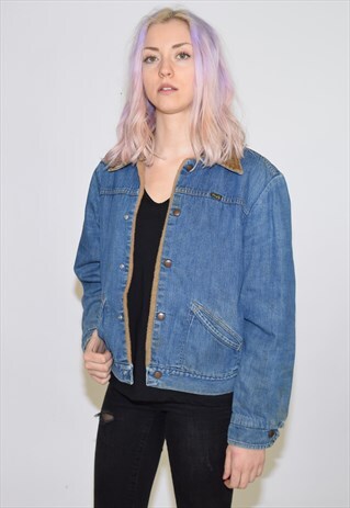 VINTAGE 90S BLUE WRANGLER DENIM JACKET