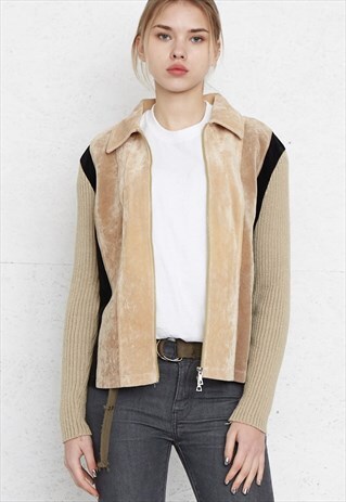 VINTAGE BEIGE KNIT JACKET