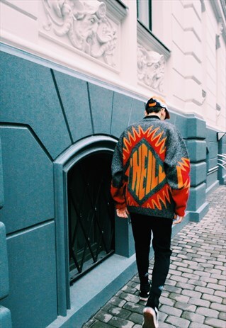 RARE VINTAGE 90S COLOURFUL O'NEILL WOOL BLEND JUMPER
