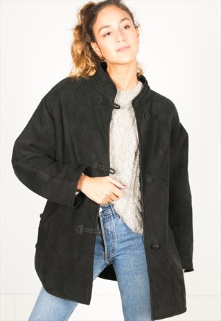 VINTAGE 80S WINTER SHEEPSKIN COAT / R062