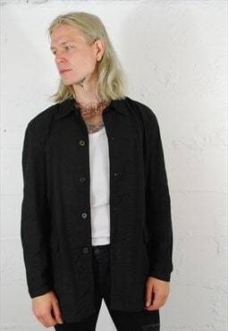 Vintage Workwear Jacket Cotton Black