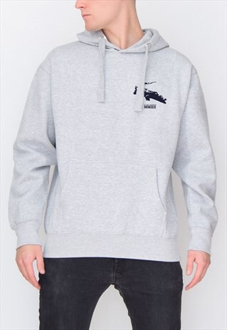 GREY CROCODILE (NAVY) HOODIE