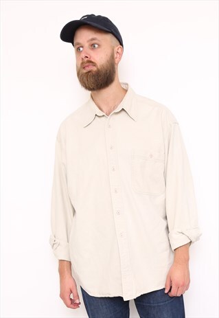 VINTAGE OFF-WHITE COTTON SHIRT
