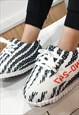 35-43 EU Zebra Hypebeast Sneakers Slippers Version White