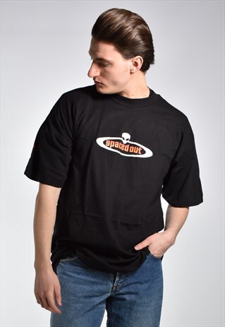 VINTAGE DEADSTOCK 1990S SPACED OUT RAVE TSHIRT