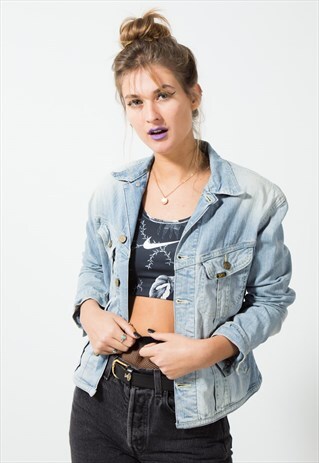 VINTAGE 80S CLASSIC LEE BASIC DENIM JACKET /S1781