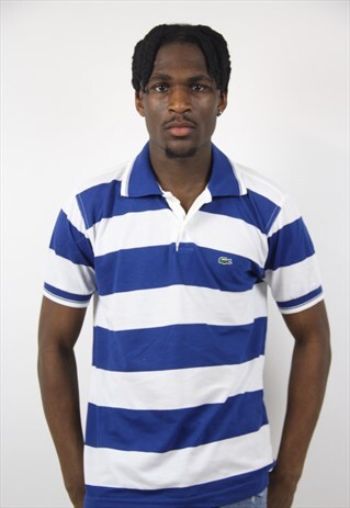 VINTAGE LACOSTE STRIPED POLO SHIRT