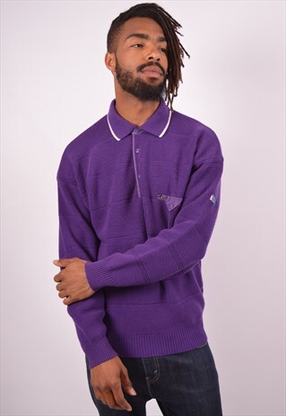 VINTAGE JUMPER SWEATER PURPLE