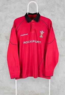 Vintage Wales Rugby Shirt Polo Jersey 2002/04 Medium
