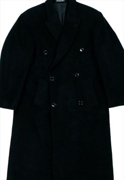 Chaps Ralph Lauren Coat Double Breasted in Black