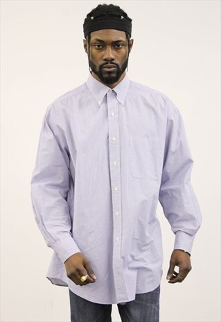 VINTAGE BLUE CHECKED TOMMY HILFIGER SHIRT
