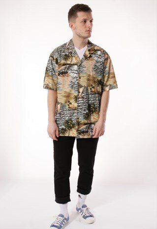 90S VINTAGE ALOHA REPUBLIC SHIRT 13280