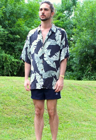 VINTAGE 90S HAWAIIAN USA SHIRT - XL - FESTIVAL RETRO