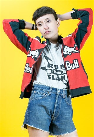 RED BULL RACING JACKET DISTRESSED LOOK