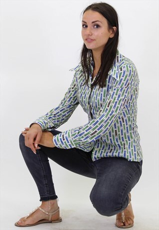 VINTAGE ABSTRACT PATTERN FESTIVAL SHIRT