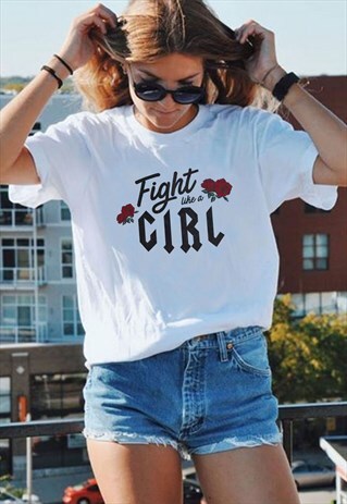 FIGHT LIKE A GIRL GRAPHIC T-SHIRT