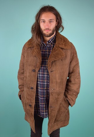 VINTAGE 90'S SHEARLING COAT