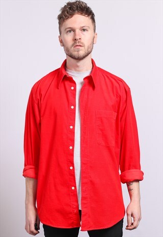 VINTAGE CORDUROY SHIRT RED