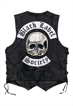 Black Label Society Custom Leather Vest M