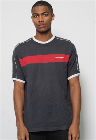 VINTAGE CHAMPION T-SHIRT BLUE