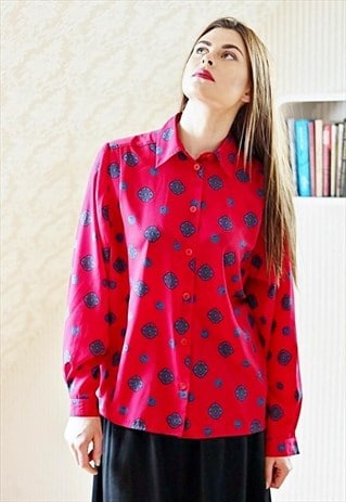BRIGHT PINK VINTAGE SHIRT