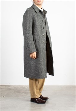 Men's Grey Donegal Tweed Coat