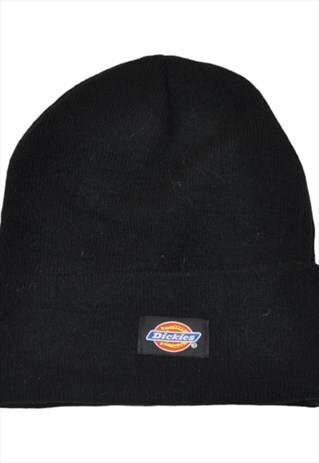 Vintage Dickies Beanie Hat Black