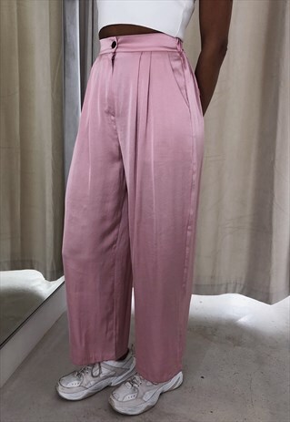 pale pink trousers ladies