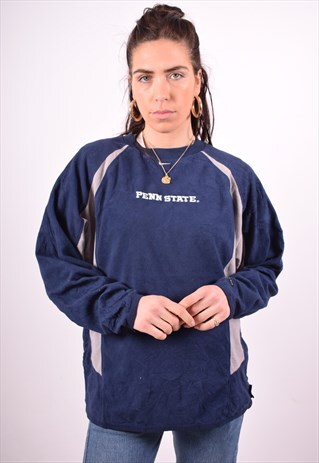 NIKE WOMENS VINTAGE FLEECE JUMPER MEDIUM BLUE 90'S