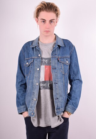 LEVI'S MENS VINTAGE DENIM JACKET MEDIUM BLUE 90'S
