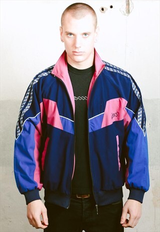 VINTAGE BOLD ASICS VELOUR JACKET