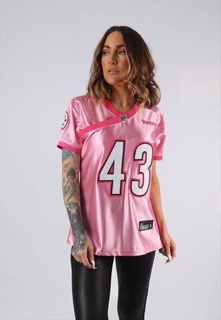 VINTAGE REEBOK NFL T-SHIRT JERSEY TOP FOOTBALL UK LARGE FA5R